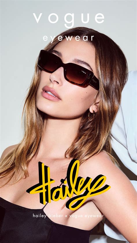 hailey bieber x vogue eyewear